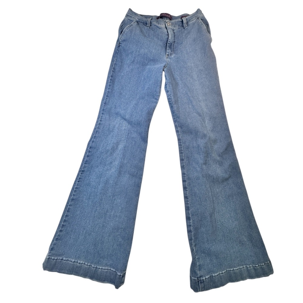 Gloria Vanderbilt Bootcut Jeans Women 10 Short Medium Wash Cotton Blend Flare